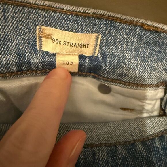 Madewell 90s Straight Leg Light Blue Jeans - Picture 5 of 5